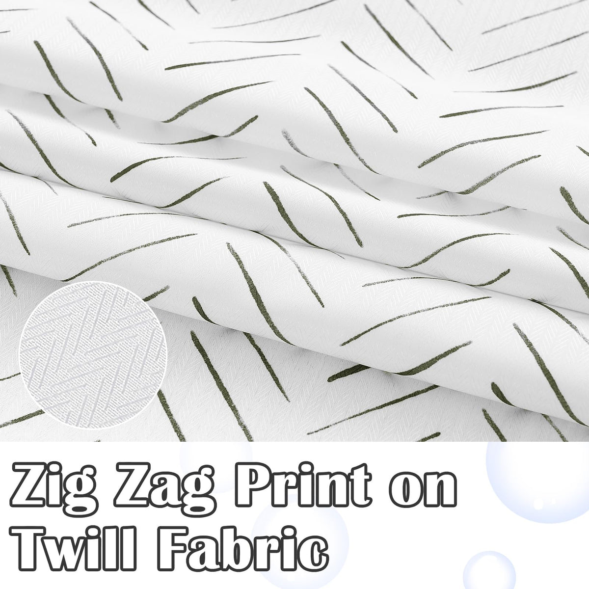 Small Stall Black and White Shower Curtain 36x72 Inches Inky Herringbone Chevron Zig Zag Waterproof Fabric Modern