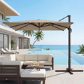 10' X 10' Cantilever Patio Umbrella with Double Top Vent