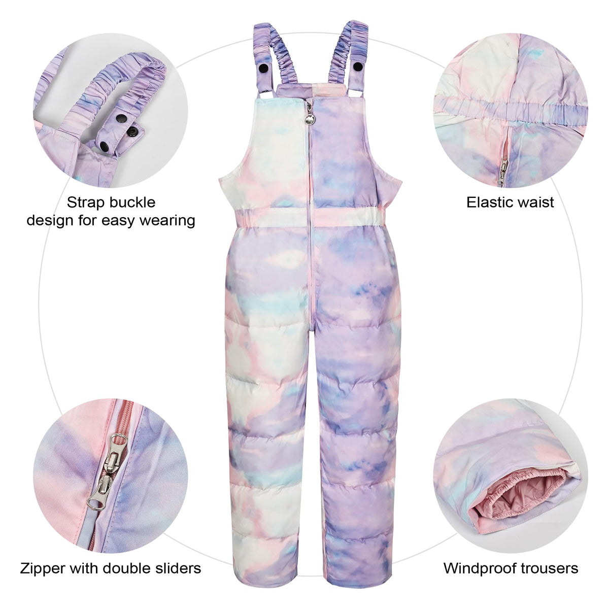 Toddler Snow Suit Girls, Toddler Winter Coat, Baby Infant Boys Snowsuit Snow Jacket & Pant for kids, Colorful