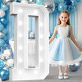 Easy-Assemble 4FT Cool White Marquee Light Up Letter D