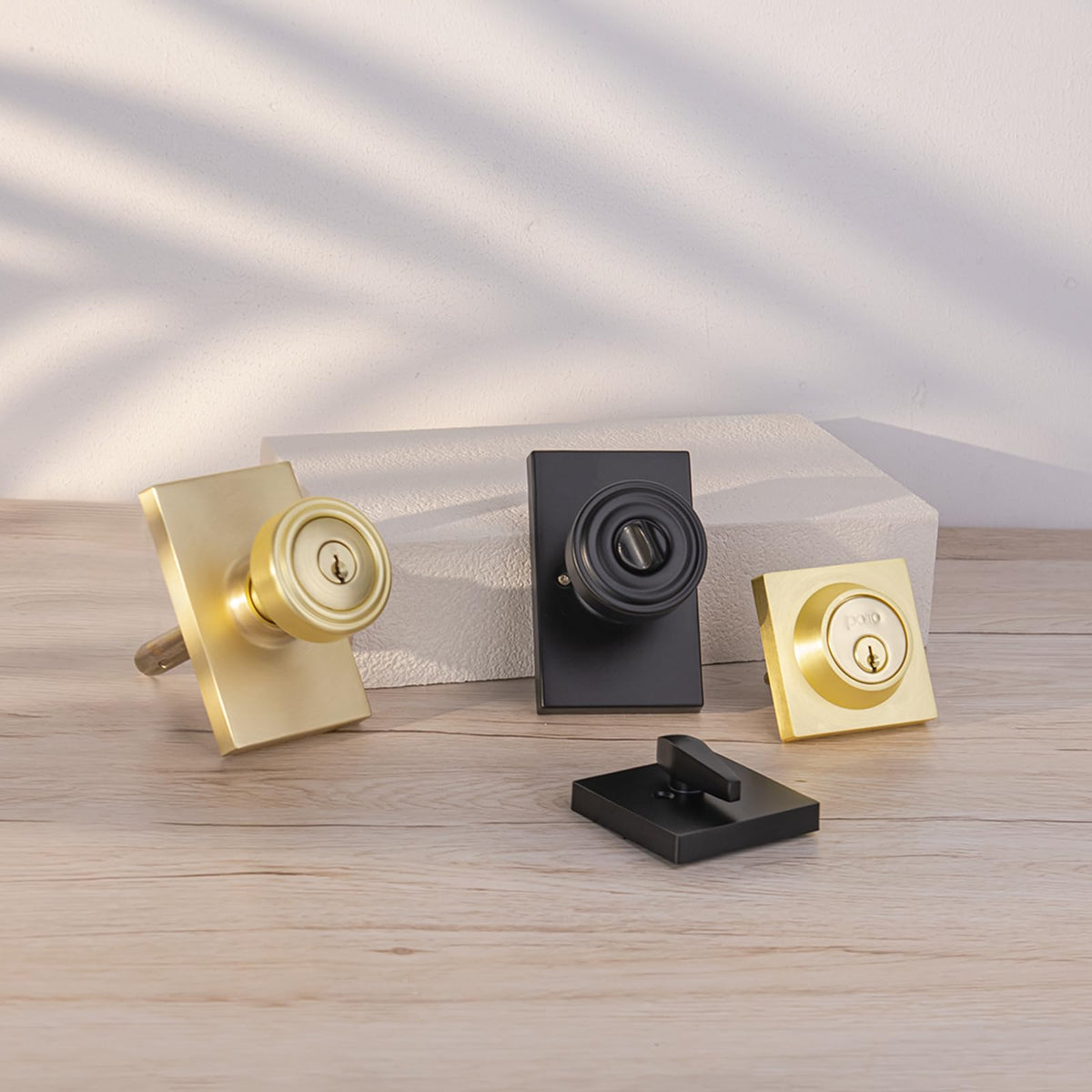 Black Door Knobs Interior, Keyed Alike Exterior Door Lock Set