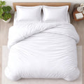 3 Pc Duvet Cover King Size Set-100% Egyptian Cotton 600 Thread Count Ultra Soft Premium Durable Comforter Cover