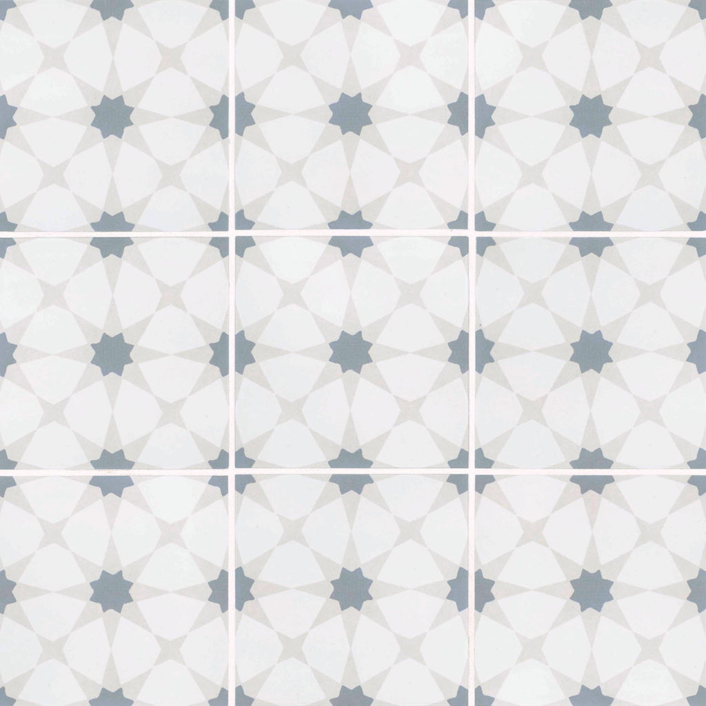 Porcelain Wall Tile | Zoudia Encaustic | 8" x 8"