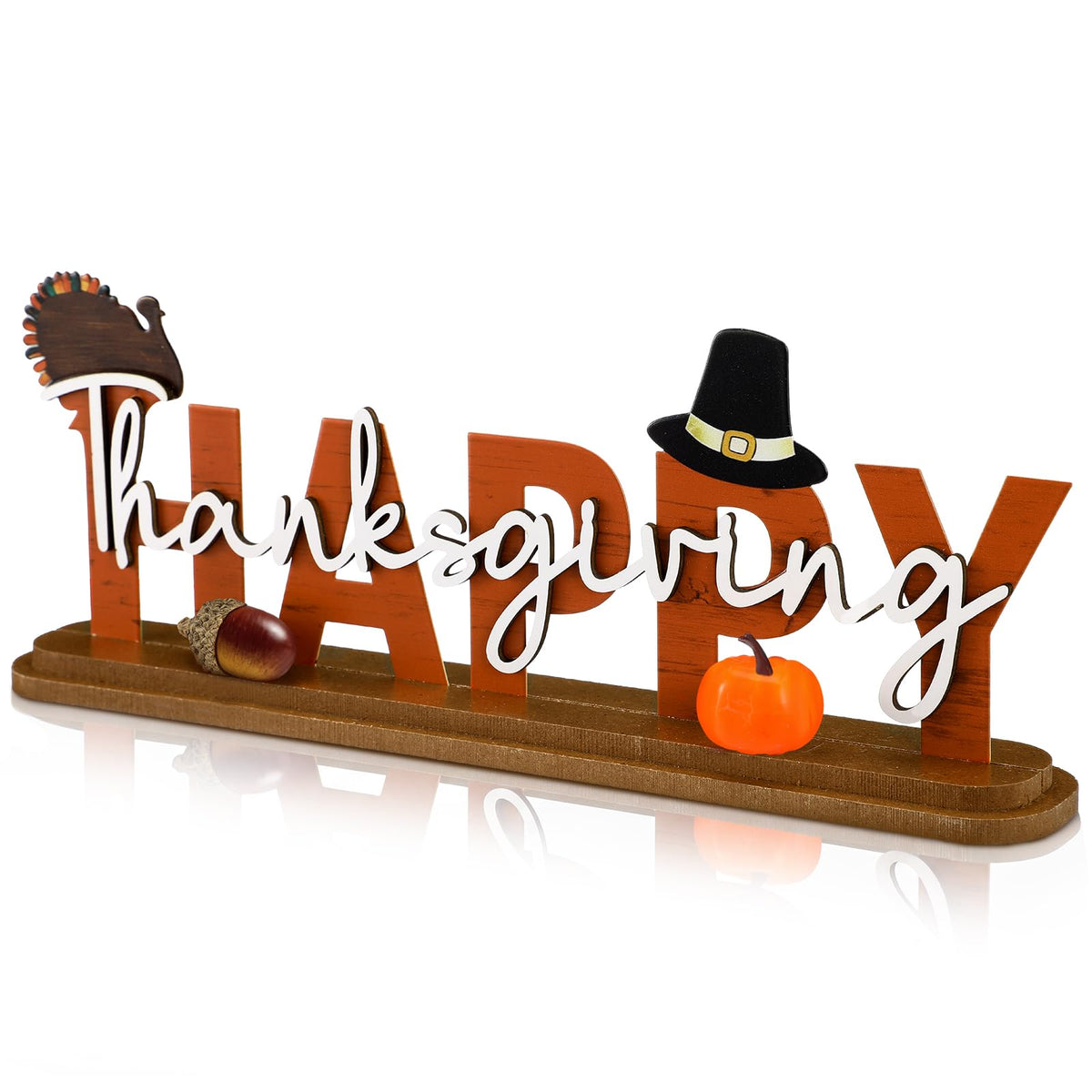 Thanksgiving Table Decoration Metal Fall Tiered Tiered Tray Decor