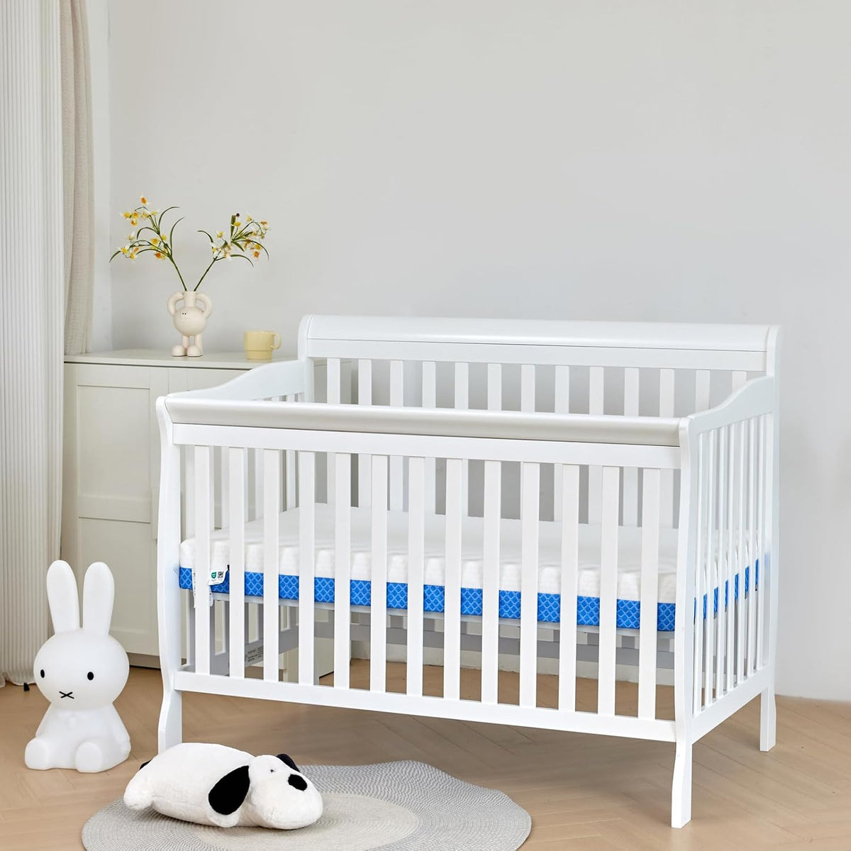 Dual Sided Comfort Gel Memory Foam Breathable Baby Bed Mattress for Crib, Premium for Infant and Toddler with