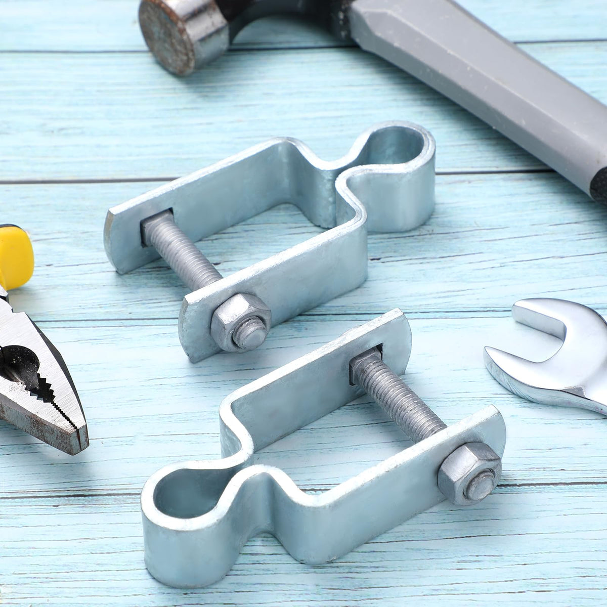 4 Pcs Gate Hinge Female 1-1/2" X 1-1/2", 5/8" Pintle Square