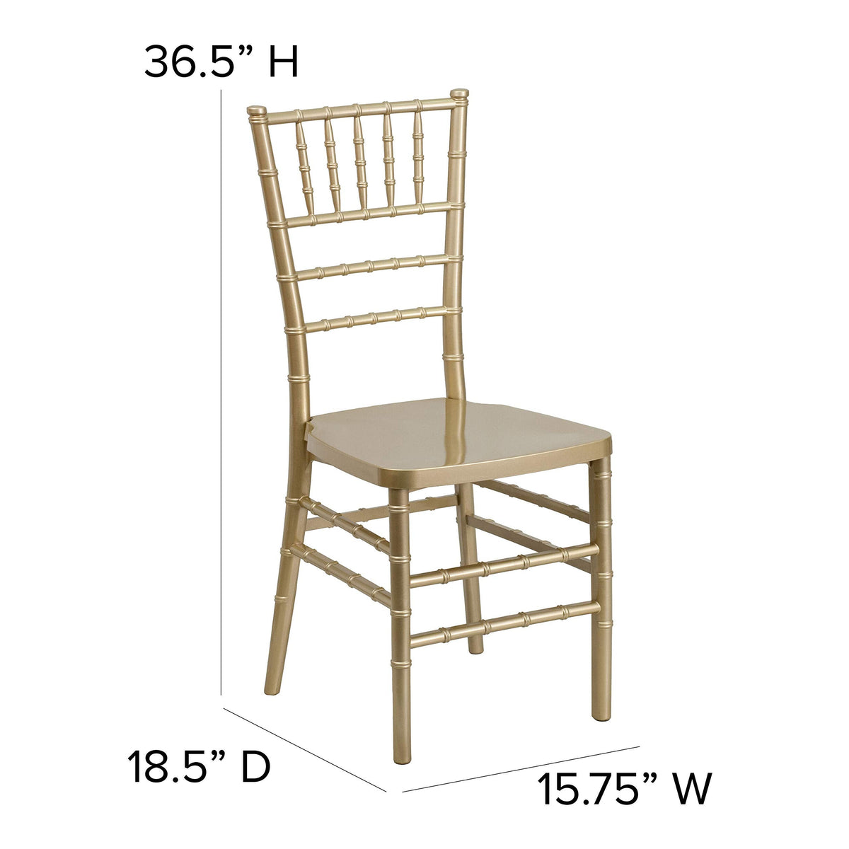 Hercules Premium Series Chiavari Chairs for Formal Events and Banquets, Commercial/Residential All-Occasion Chairs
