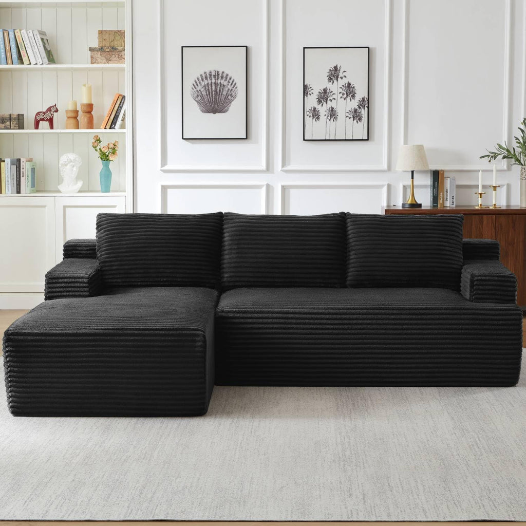 Cloud Couch Sectional, Modular L Shaped Boneless Sofa