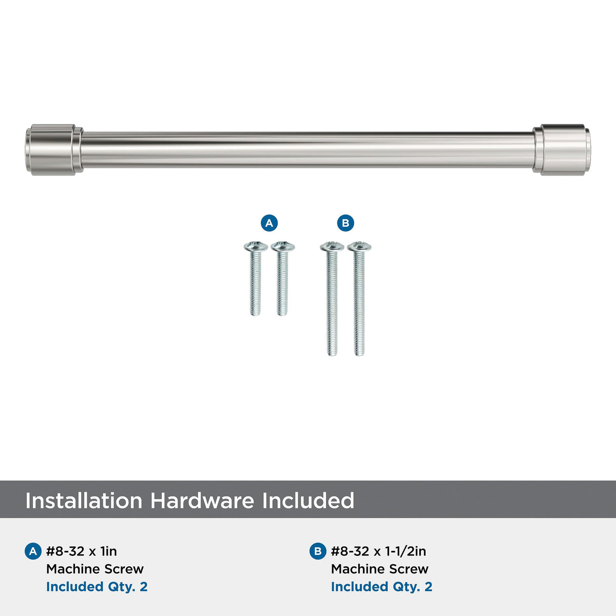 7-9/16" Faircrest Polished Nickel Drawer Pull