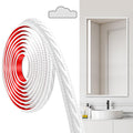 PVC Moldings Trim, 300cm×2cm, Peel and Stick Self-Adhesive, Coving for Ceilings, Wall Moldings for Wall Edge, Mirror