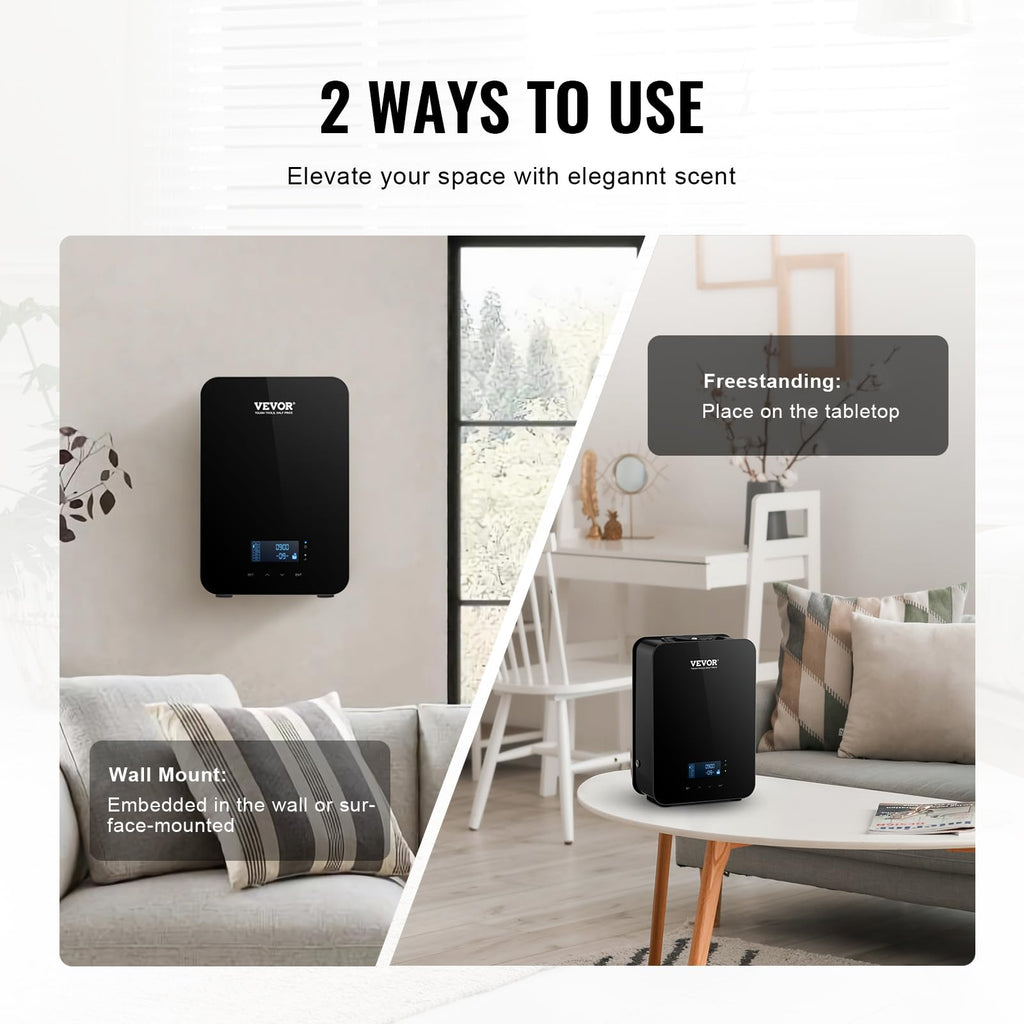 Upgrade HVAC Scent Diffuser, Smart Scent Air Machine, with Cold Air Technology, Waterless Essential Oil