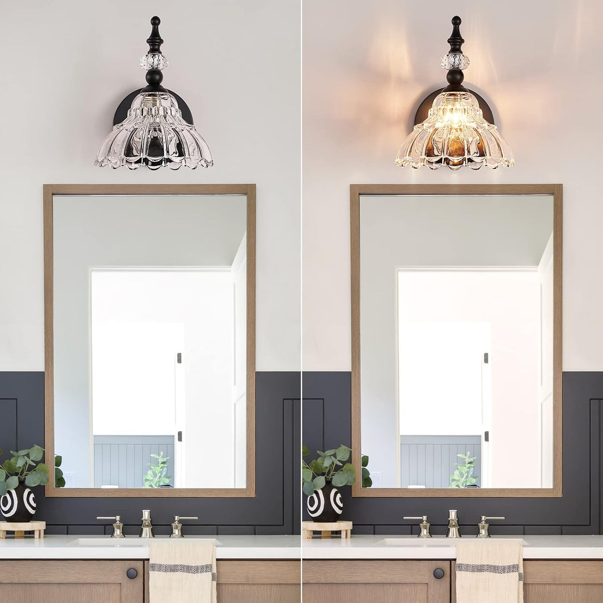 Bathroom Light Fixture Over Mirror Vanity Lighting Fixtures Matte Black Modern Wall Sconces Bathroom Hallway Living