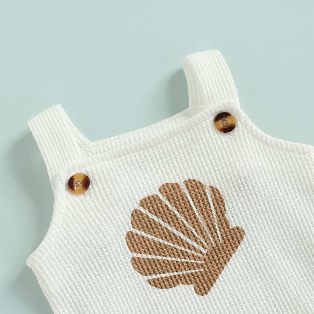 Newborn Baby Girl Summer Outfits Ribbed Sleeveless Romper Bodysuit Top and Ruffle Shorts Headband Clothes Sets