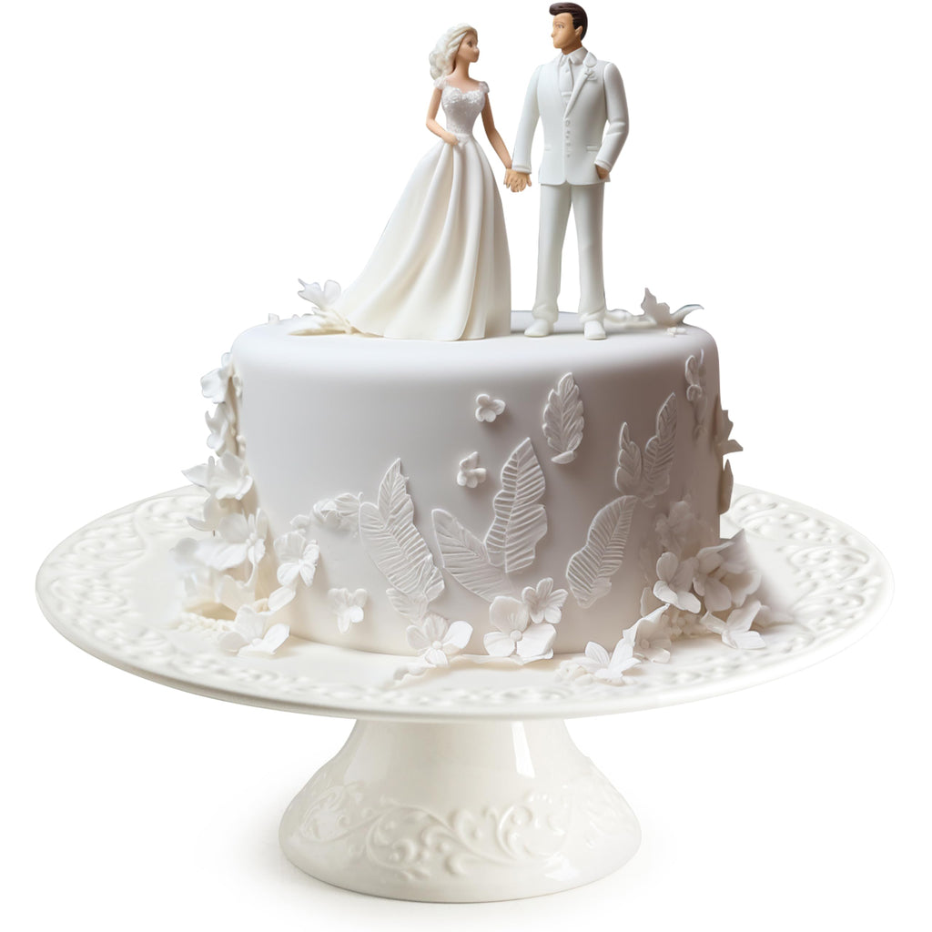 White Wedding Cake Stand for Smaller Than 10 Inch Cakes, Vintage