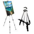 Easel Stand for Sign and Painting, 17-66 Inch Adjustable, Silver