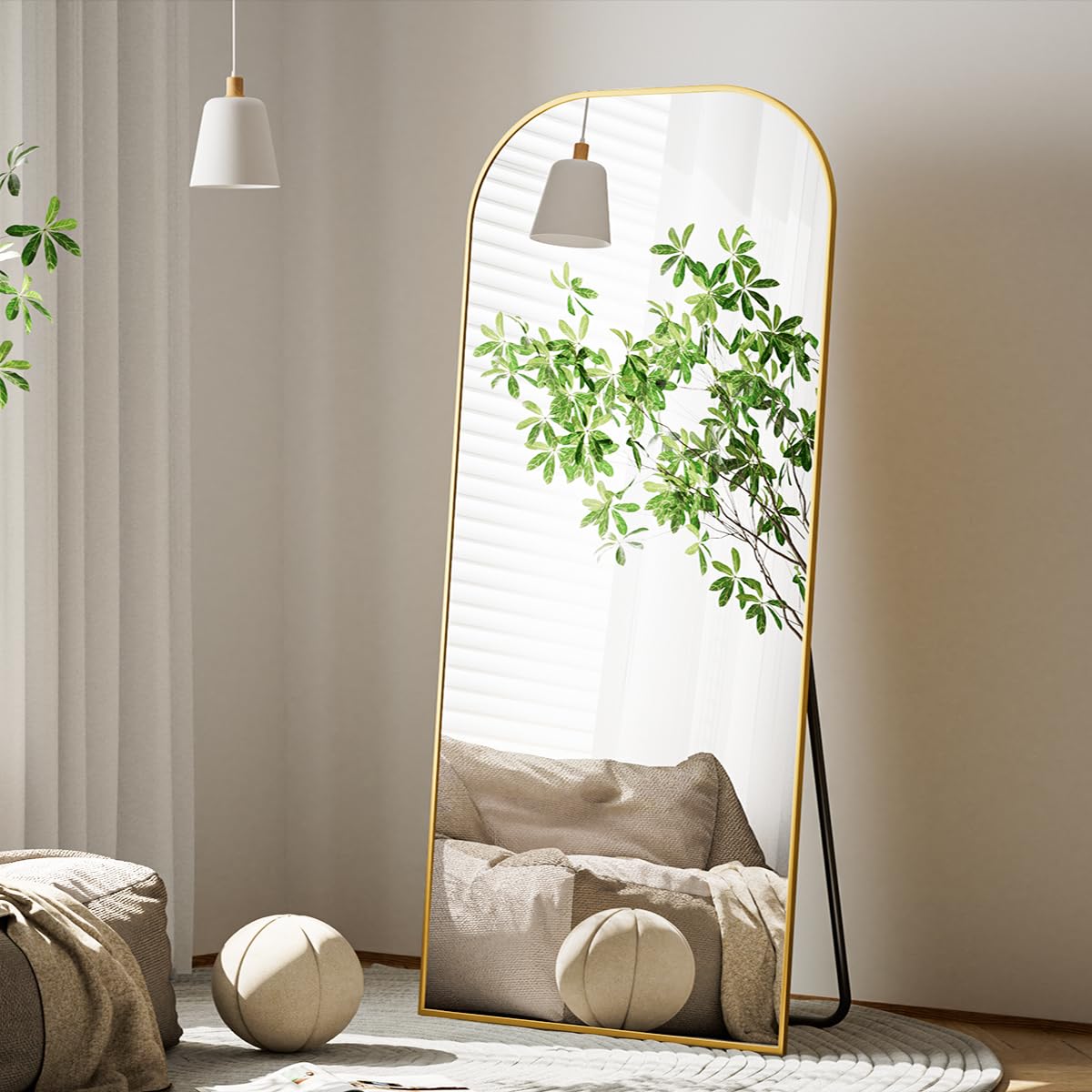 Full Length Mirror, 71"x26" Mirror Full Length with Stand