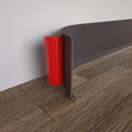 Peel and Stick Rubber Baseboard Trim, 6 Inch x 20 Feet, Brown, S152
