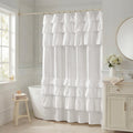 Grace Ruffle, 72"x 72", White