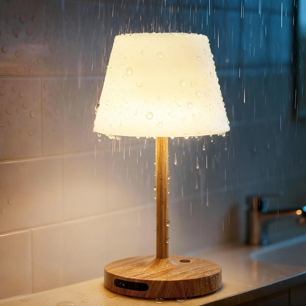 Outdoor Waterproof Shower Lamp, 5200mAh Rechargeable Bathroom Lamp