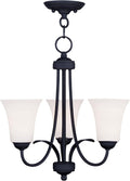 Ridgedale 3-Light Convertible Hanging Lantern/Ceiling Mount, Black