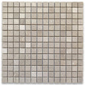 Crema Marfil Marble 3/4x3/4 Square Mosaic Tile Tumbled Kitchen Bath Wall Floor Backsplash Shower (1 Sheet)