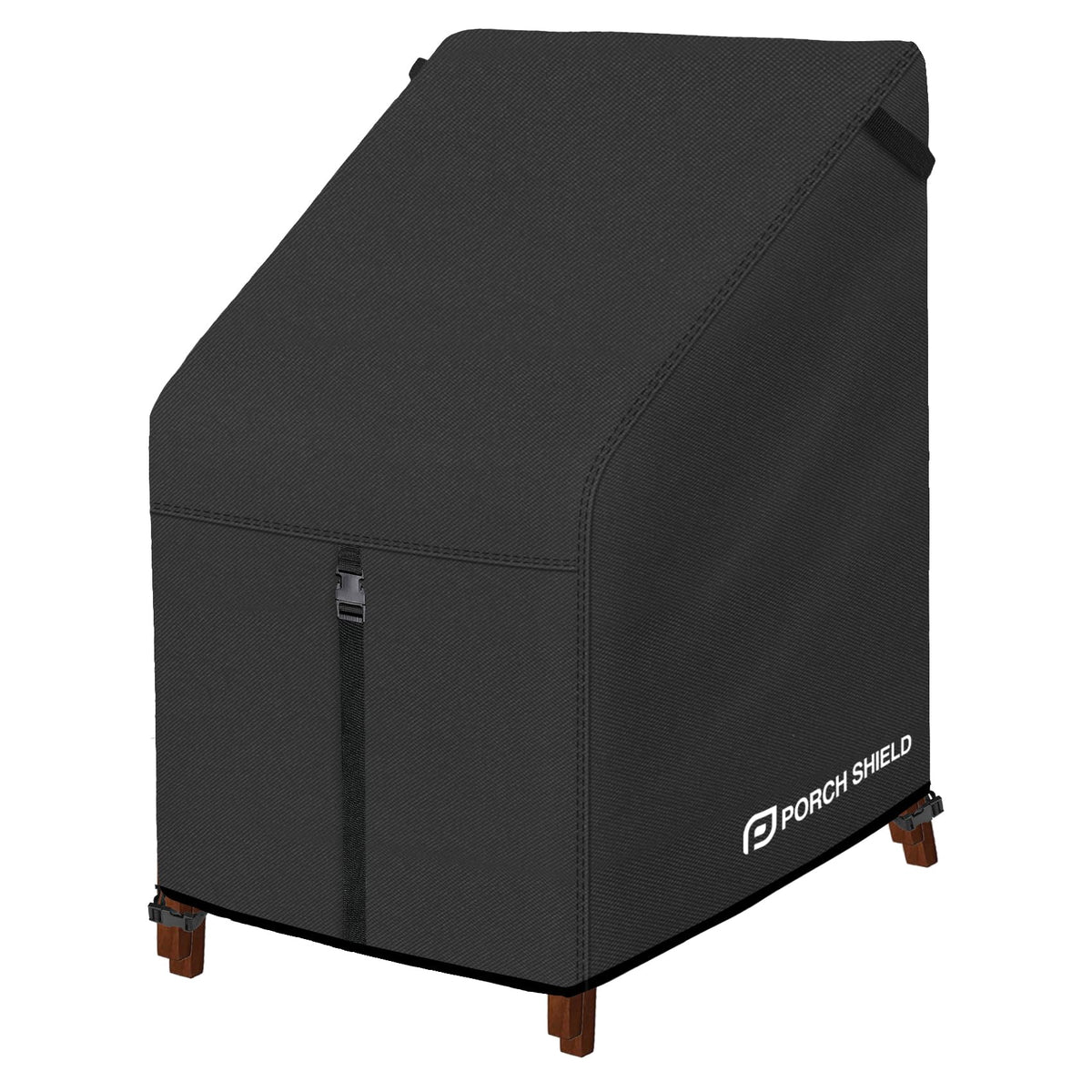 Patio Stackable Chair Cover 27W x 36D x 46H inch, Black
