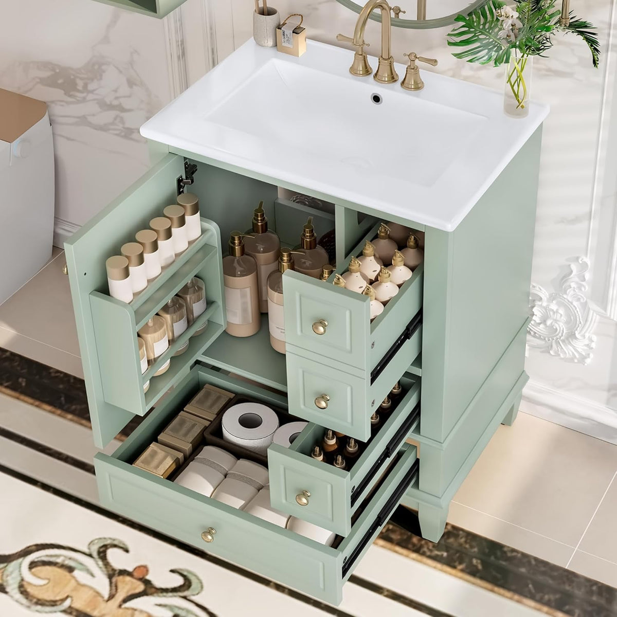 24" Bathroom Vanity with Sink