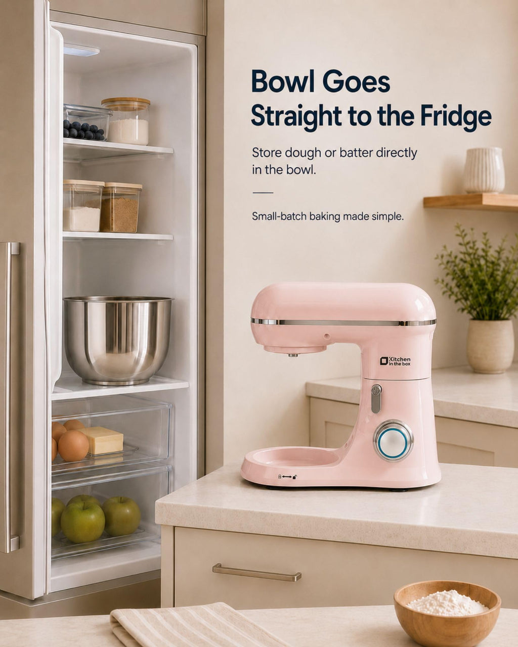 Stand Mixer, 3.5 QT Kitchen Electric Mixer for Baking