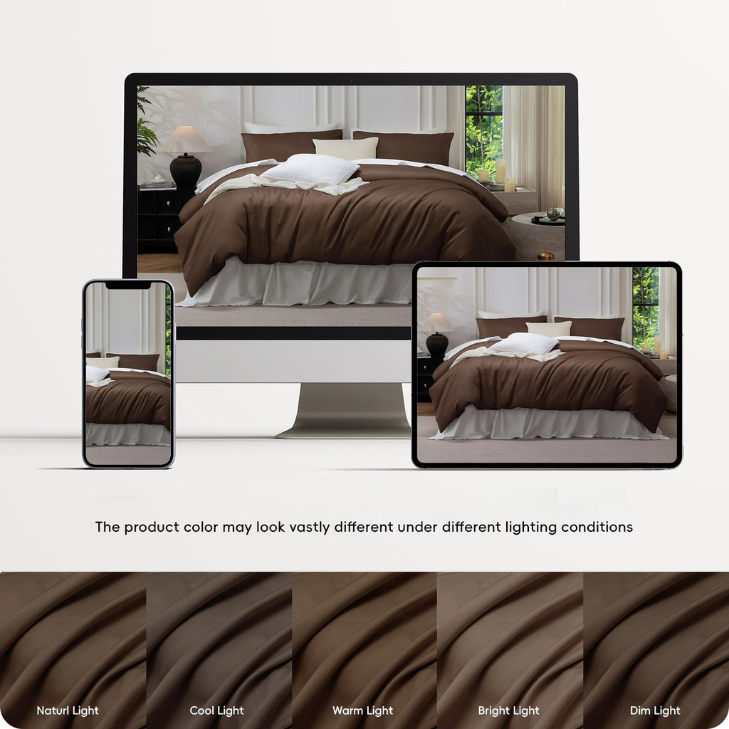 Duvet Cover Set Extra Long Staple Cotton Luxury Cooling Bedding