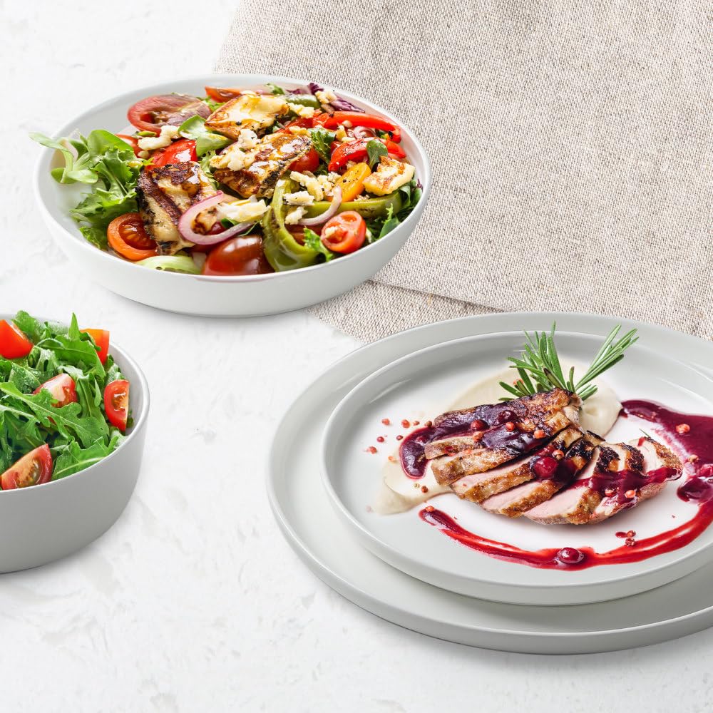 Natural White 16-Piece Dinnerware Set, Service for 4, TD16Y40W