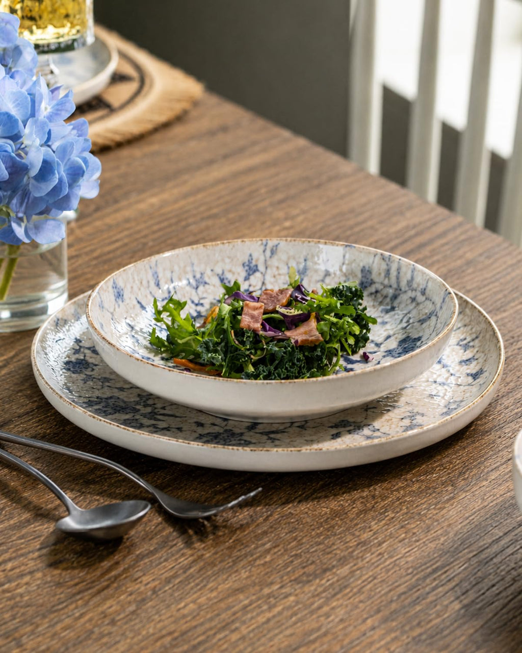 Plates and Bowls Sets, 24 Pieces Dinnerware Sets for 6, Dishes Sets