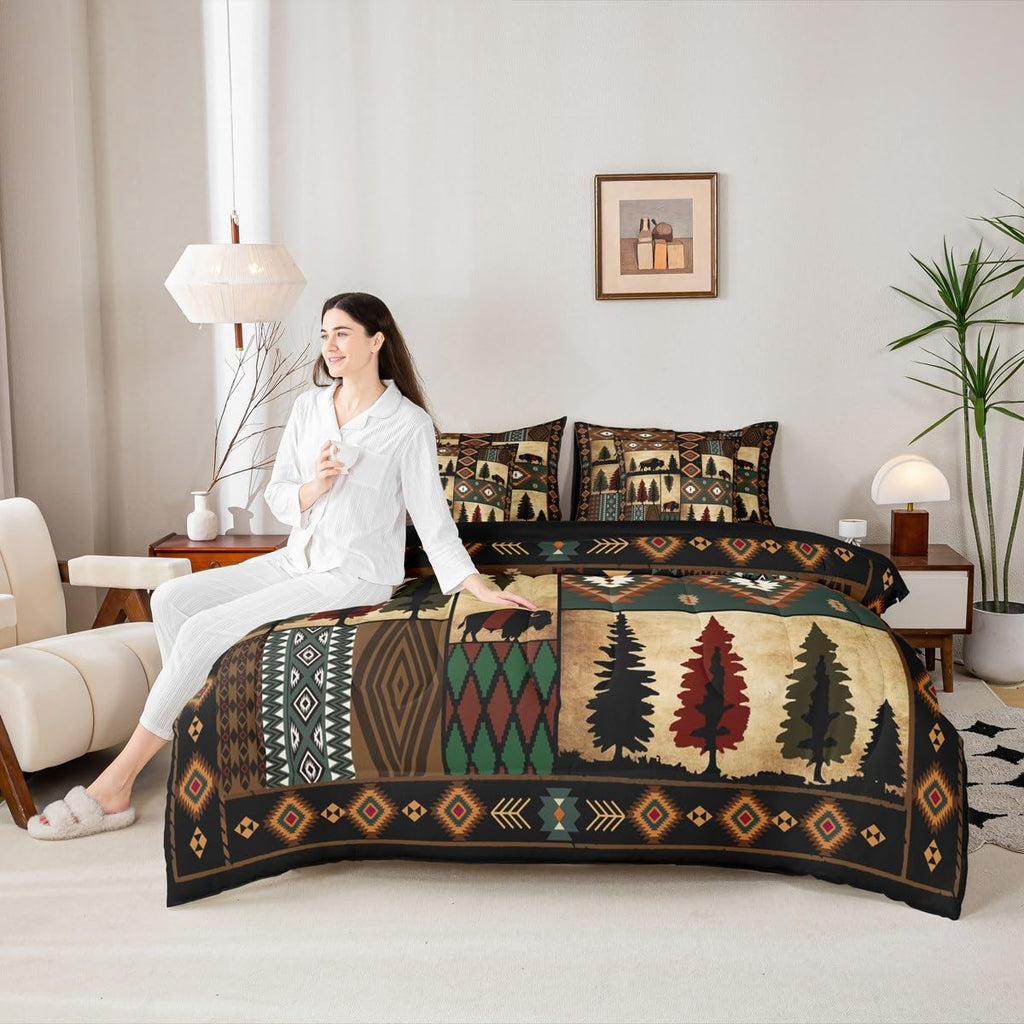 Water Buffalo Comforter Set Soft Lightweight 7 Piece