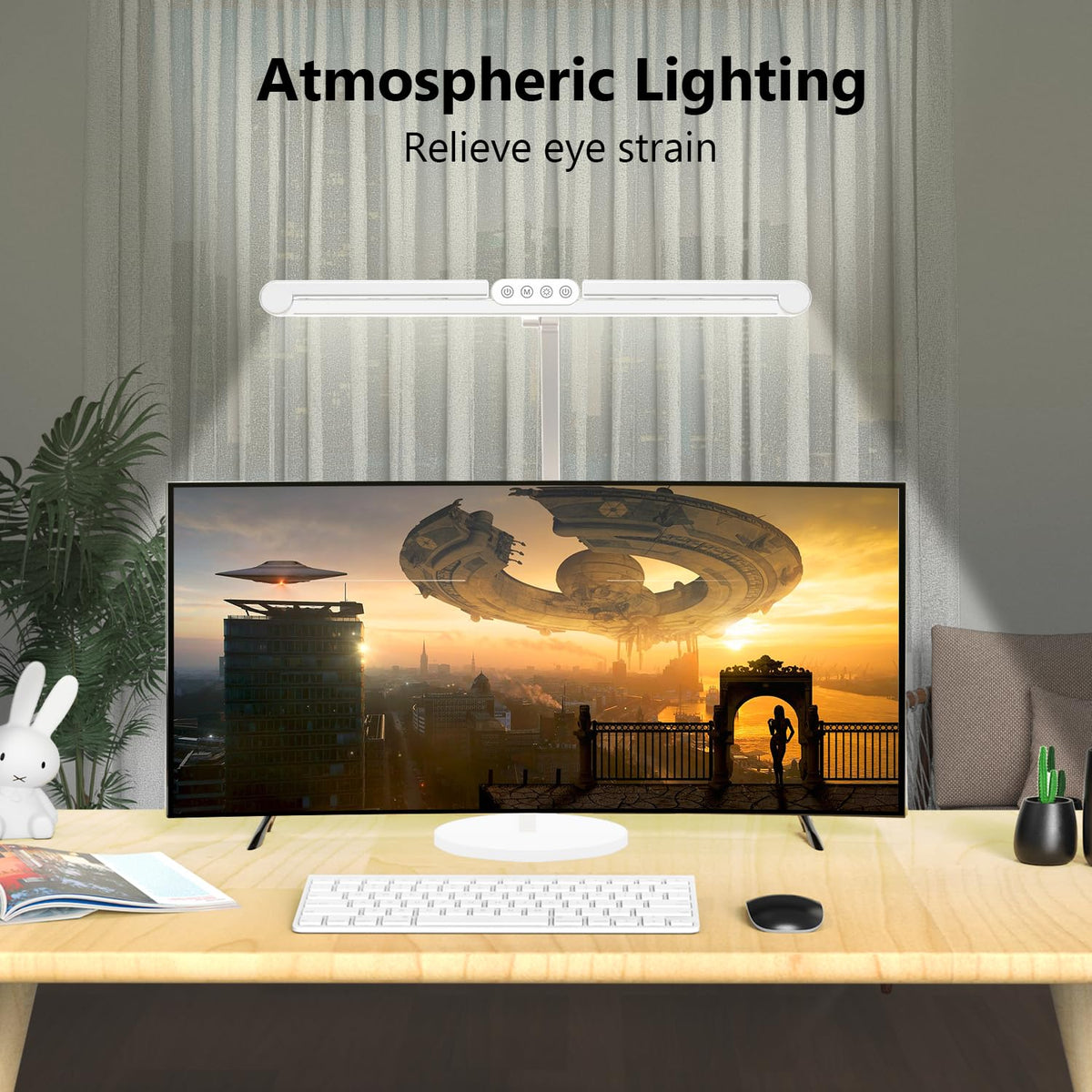 Architect Desk Lamp, 24W Adjustable Led Desk Light with Remote, 1500LM Bright Dimmable Computer Table Light