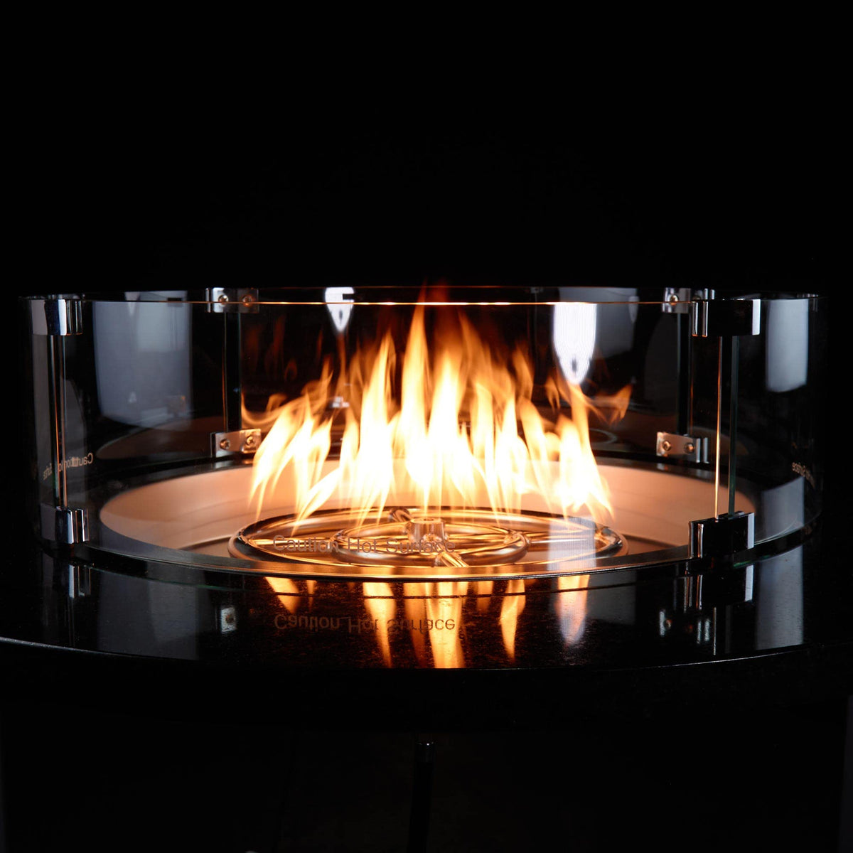 19" Round Drop-in Fire Pit Pan w/ 12" Burner, Stainless Steel, 92, 000 BTU, Natural Gas or Propane, for Easy