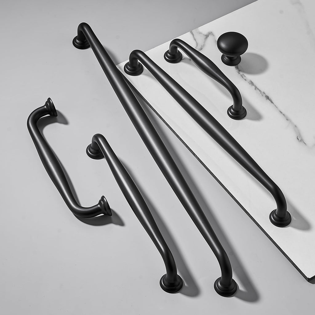 10 Pack Cabinet Knob- Matte Blcak Furniture Hardware Handles Cabinets Bedroom Dresser Wardrobe Cabinet Pulls