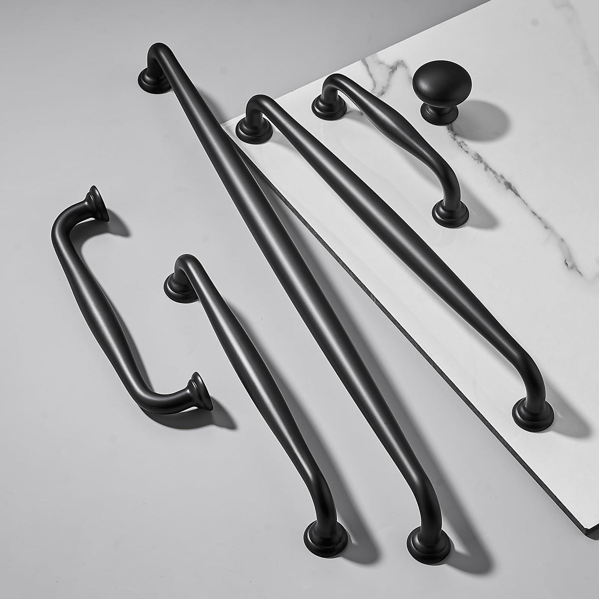 10 Pack Cabinet Knob- Matte Blcak Furniture Hardware Handles Cabinets Bedroom Dresser Wardrobe Cabinet Pulls