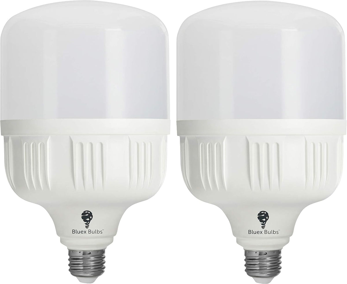 2 Pack BlueX 300W Bulb - 350W Bulb Equivalent, 40W LED Corn Light Bulb Cool White 5000K E26 Base 4000 Lumens 300 Watt