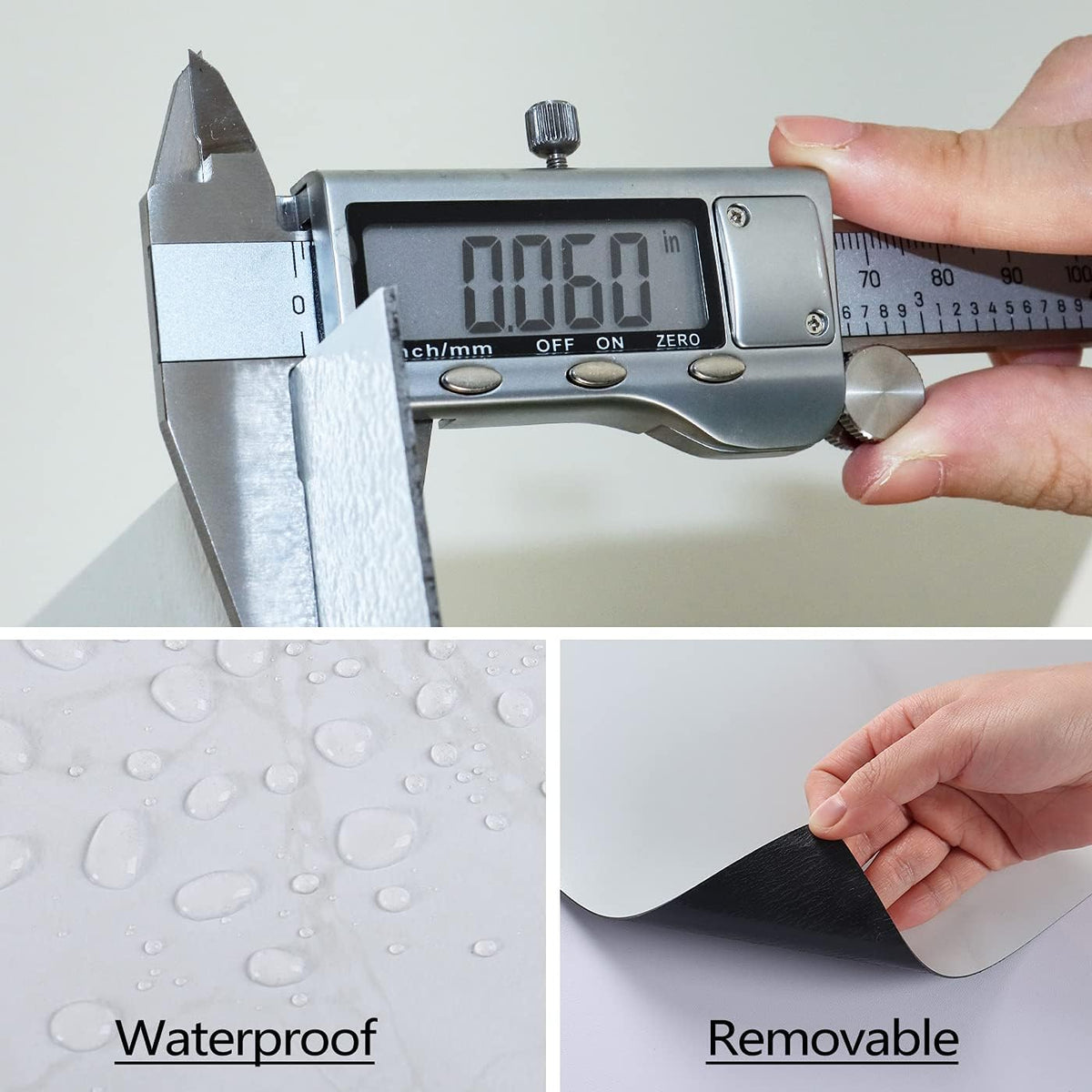 16-Pack Grey Slate Flooring Peel and Stick Floor Tile Waterproof Vinyl Flooring Sheet Self Adhesive Floor Tiles