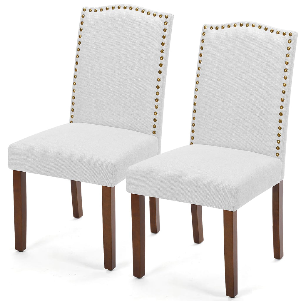 Set of 2, Upholstered Accent Chair, Light Grey