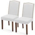 Set of 2, Upholstered Accent Chair, Light Grey