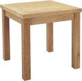 Marina Premium Grade A Teak Wood Outdoor Patio Square Side End Table in Natural