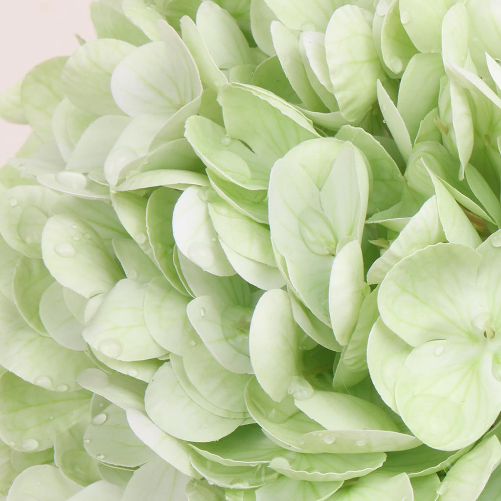 4pcs Green Hydrangea Artificial, 21in Real Touch Hydrangeas, Lifelike Fake Hydrangea Flower Decor Party Floral