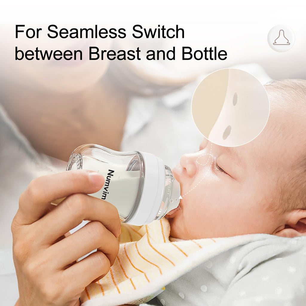 Natural Glass Baby Bottle, Gentle Flow Nipple(S) 5 Ounces 2 Count