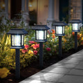 Solar Pathway Lights Outdoor,12 Pack Cool White 6000K Solar Lights