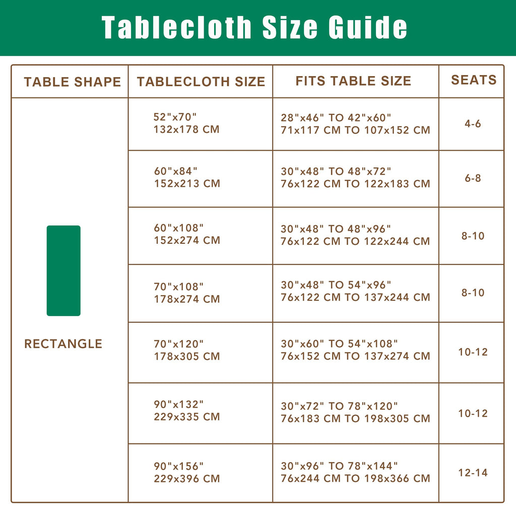 Textured Tablecloth Rectangle-Fabric Outdoor Table Cloths-Aqua Blue 70x120"