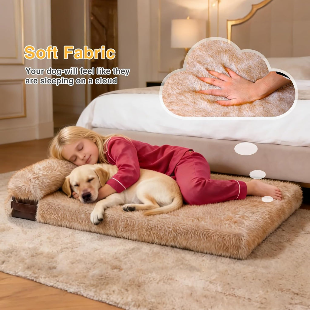 Orthopedic Dog Bed 43.3"x31.5"x3.8" 2XL with Pillow