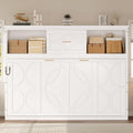 Twin Size Murphy Bed, Wood Murphy Bed Wall Bed with Charging Station, Shelves and a Drawer, White