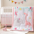 Crib Bedding Set with Plush Toy for Baby Boys Girls, Oeko-Tex