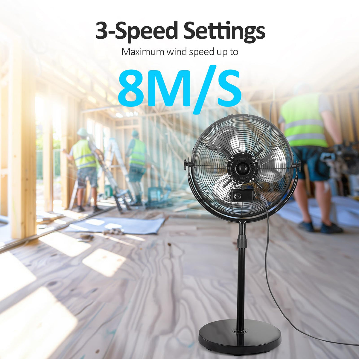 18 Inch Heavy Duty High Velocity Metal Stand Pedestal Fan