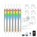 Smart LED Under Cabinet Lights, RGBW 6-Bar Kit